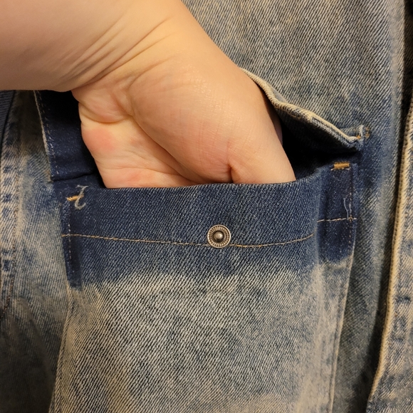 Nwt mens denim shacket snap button - Picture 13 of 15